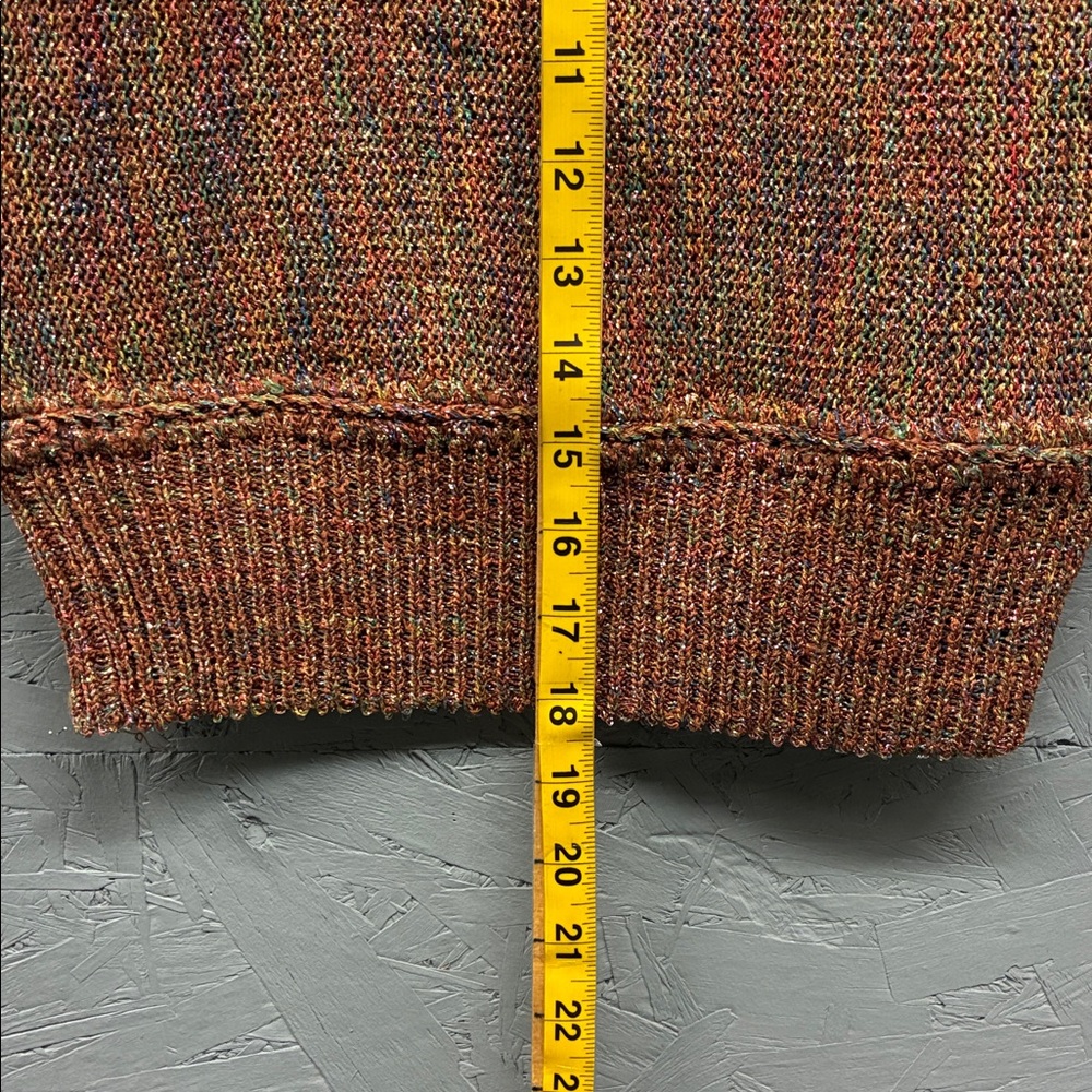 Phyllis Sues Women's S Vintage 1970s Hand Woven Chunky Knit Sweater Top - Picture 6 of 7